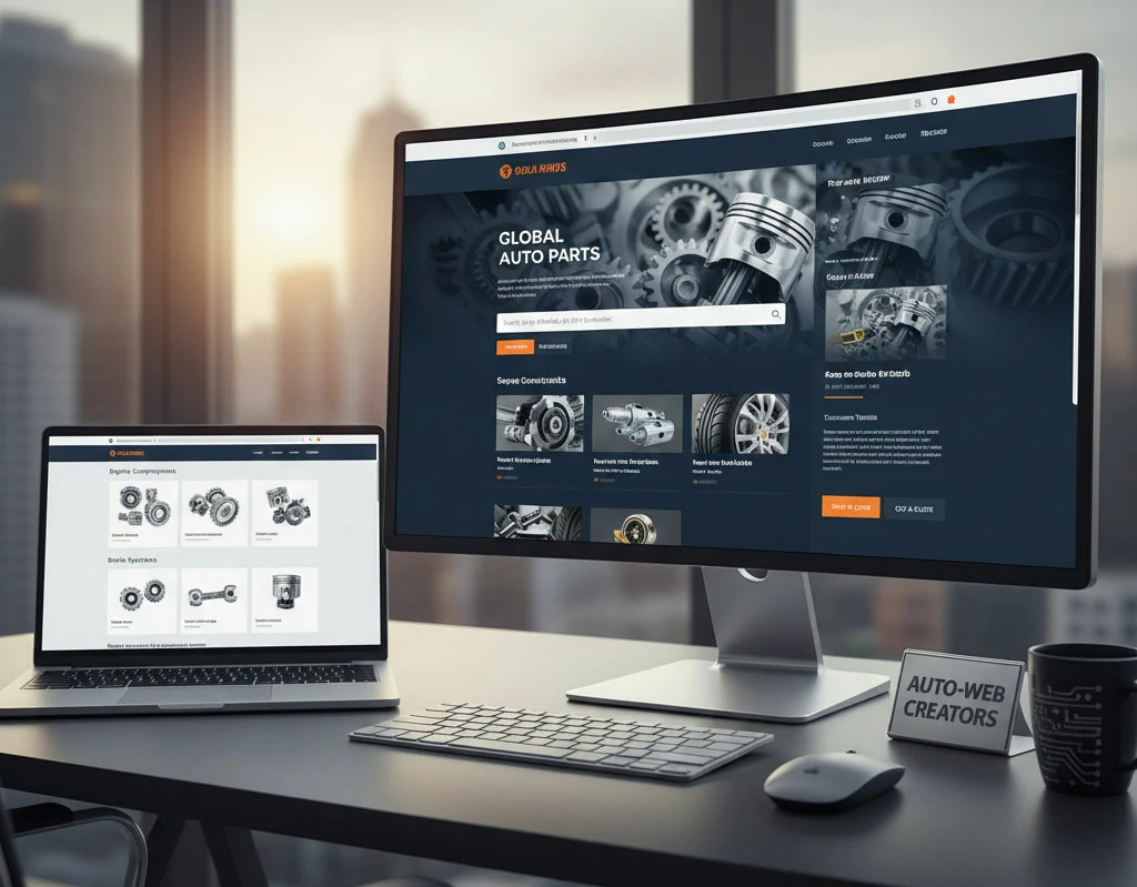 تصميم متاجر قطع غيار